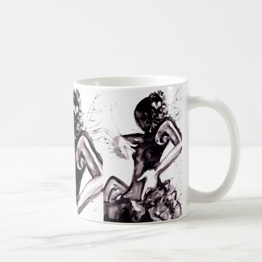 Flamenco-Spritzen-Tasse Kaffeetasse (Rechts)