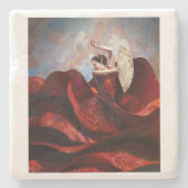 ‚Flamenco‘ Steinuntersetzer (Vorderseite)