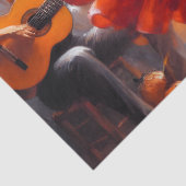Flamenco Tancing Ephemera Möbeldekoupage Seidenpapier (Detail)