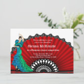 Flamenco-Tanz Einladung (Stehend Vorderseite)