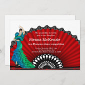 Flamenco-Tanz Einladung (Vorne/Hinten)