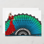 Flamenco-Tanz Einladung (Vorne/Hinten)