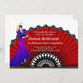 Flamenco-Tanz Einladung (Vorne/Hinten)