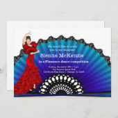 Flamenco-Tanz Einladung (Vorne/Hinten)