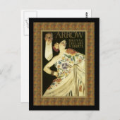 Flamenco-Tanz Girl Advertising Postkarte (Vorne/Hinten)