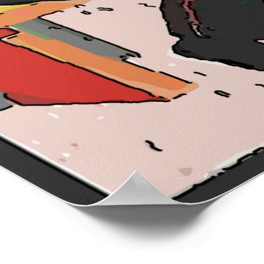 Flamenco-Tanz Poster (Ecke)