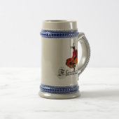 Flamenco-Tänzer Bierglas (VorderseiteRechts)
