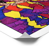 Flamenco-Tänzer drucken Poster (Ecke)