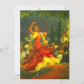 Flamenco-Tänzer-Einladung Einladung (Vorderseite)