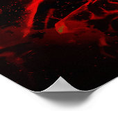 Flamenco-Tänzer im Feuer Poster (Ecke)