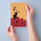 Flamenco-Tänzer in einer spektakulären Pose Flyer (Handgriff)
