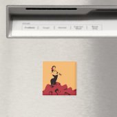Flamenco-Tänzer in einer spektakulären Pose Magnet (In Situ (Geschirrspüler))