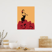 Flamenco-Tänzer in einer spektakulären Pose Poster (Küche)