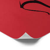 Flamenco-Tänzer in einer spektakulären Pose Poster (Ecke)