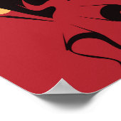 Flamenco-Tänzer in einer spektakulären Pose Poster (Ecke)