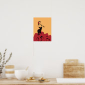 Flamenco-Tänzer in einer spektakulären Pose Poster (Küche)