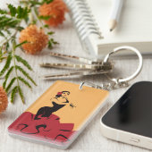 Flamenco-Tänzer in einer spektakulären Pose Schlüsselanhänger (Vorderseite rechts)