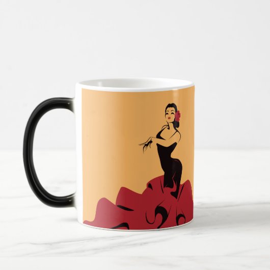 Flamenco-Tänzer in einer spektakulären Pose Verwandlungstasse (Links)