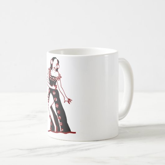 Flamenco-Tänzer Kaffeetasse (VorderseiteRechts)