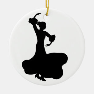 Flamenco-Tänzer Keramik Ornament