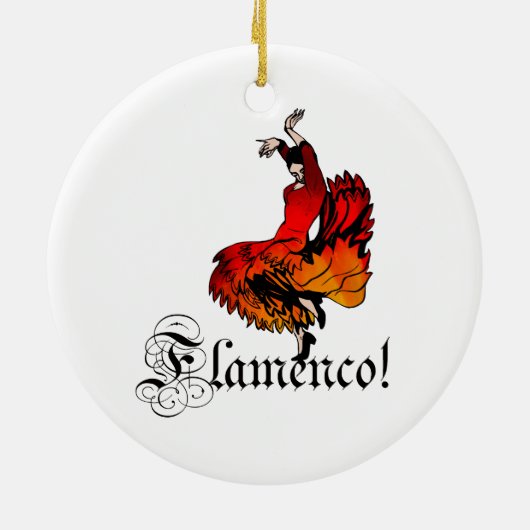 Flamenco-Tänzer Keramikornament (Hinten)