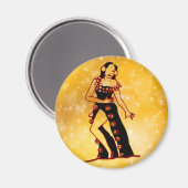 Flamenco-Tänzer Magnet (Vorderseite/Rückseite)
