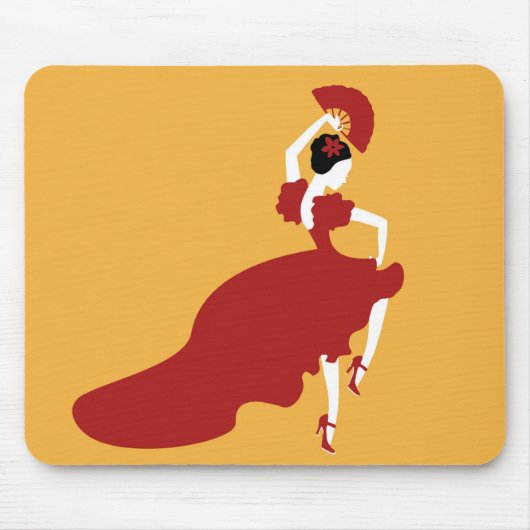 Flamenco-Tänzer-Mauspad Mousepad (Vorne)