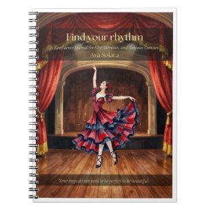 Flamenco-Tänzer-Notizbuch  Notizblock