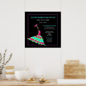 Flamenco Tänzer Poster Abgeschieden Black, Ihre In (Küche)