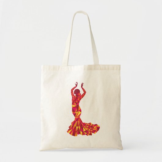 Flamenco-Tänzer-Reise-Taschen-Tasche Tragetasche (Vorne)
