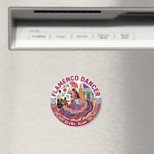 Flamenco-Tänzer Spanien Magnet (In Situ (Geschirrspüler))
