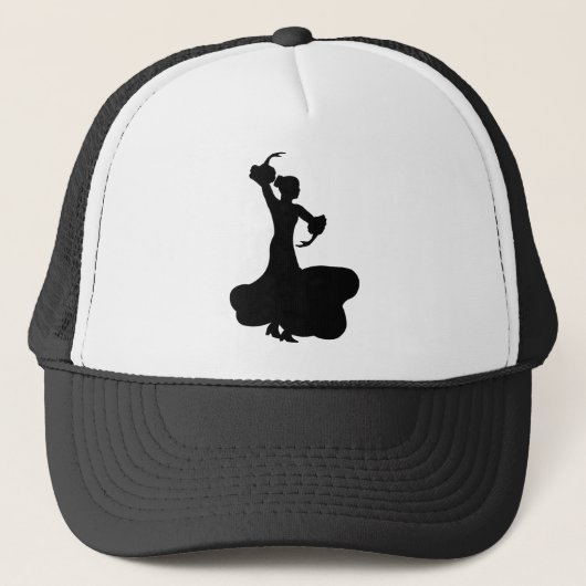 Flamenco-Tänzer Truckerkappe (Vorderseite)