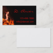 Flamenco-Tänzer Visitenkarte (Vorne/Hinten)