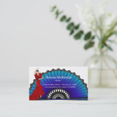 Flamenco-Tänzer Visitenkarte (Stehend Vorderseite)