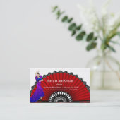 Flamenco-Tänzer Visitenkarte (Stehend Vorderseite)