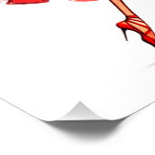 Flamenco-Tänzerin Poster (Ecke)
