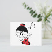 Flamenco-Tänzerin! Postkarte (Stehend Vorderseite)
