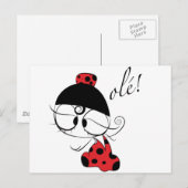 Flamenco-Tänzerin! Postkarte (Vorne/Hinten)