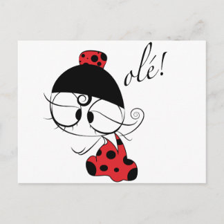 Flamenco-Tänzerin! Postkarte