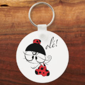 Flamenco-Tänzerin! Schlüsselanhänger (Vorderseite)