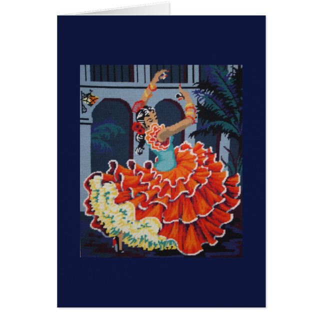 Flamenco-Tänzerkarte (Vorne)