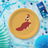 Flamenco Tanzerpapierplatte Pappteller (Party)