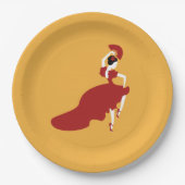 Flamenco Tanzerpapierplatte Pappteller (Vorderseite)
