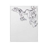 Flamenco-Tänzerskizzen Notizblock (Rotiert)