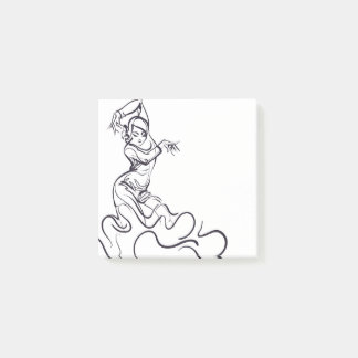 Flamenco-Tänzerskizzen Post-it Klebezettel