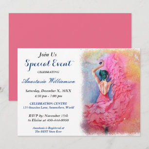 FLAMENCO-TANZPARTY EVENT-EINLADUNG EINLADUNG