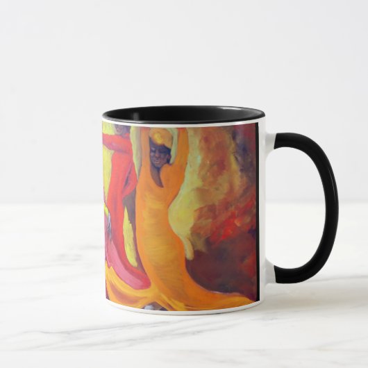 Flamenco-Tasse - besonders angefertigt - Tasse (Rechts)