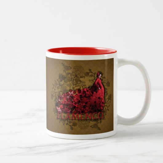 Flamenco - Tasse, Cup Zweifarbige Tasse (Rechts)