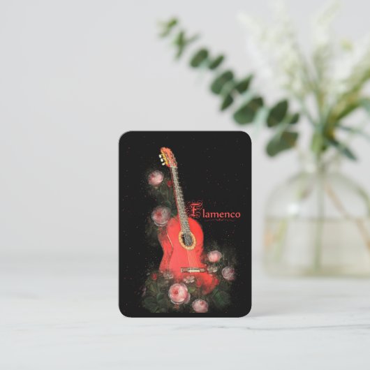 Flamenco - Visitenkarte (Stehend Vorderseite)