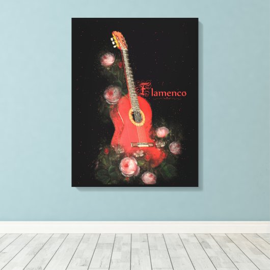 FLAMENCO - Wrapped Canvas Leinwanddruck (Insitu (Holzboden))
